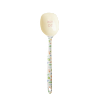 Melamine Cooking Spoons in Fish Print Rice DK